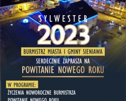 Zdjęcia główne wydarzenia: Sylwester 2023 na sieniawskim rynku