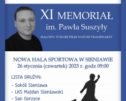 Zdjęcia główne wydarzenia: XI Memoriał im. Pawła Suszyły