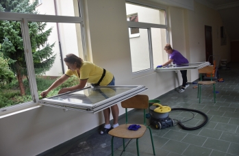 Zdjęcie: remont w szkole