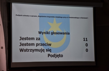 Zdjęcie: XXVII sesja Rady Miejskiej w Sieniawie