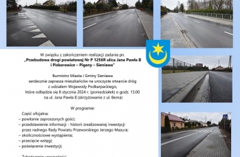 Zdjęcie: Oddanie dróg Jana Pawła II Sieniawa  m.jpg