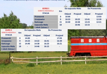 Zdjęcie główne dla: 'Informacja o wznowieniu kursowania Przeworskiej Kolejki Wąskotorowej „Pogórzanin” od 12 czerwca 2021 r.' 