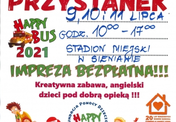 Zdjęcie główne dla: 'Happy Bus w Sieniawie - trzy dni atrakcji dla dzieci' 