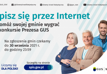 Zdjęcie główne dla: 'Trwa konkurs Prezesa GUS na najbardziej cyfrową gminę Narodowego Spisu Powszechnego Ludności i Mieszkań 2021' 