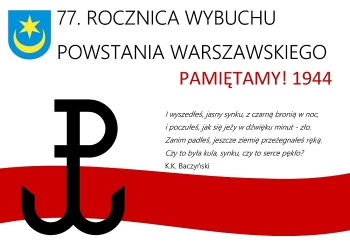 Zdjęcie główne dla: '77. rocznica wybuchu Powstania Warszawskiego' 