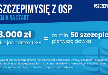 Zdjęcie główne dla: 'OSP włącza się w akcję promowania szczepień przeciw COVID-19' 