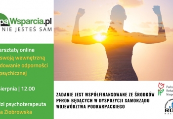 Zdjęcie główne dla: 'Obudź swoją wewnętrzną moc! Warsztaty dla osób niepełnosprawnych z województwa podkarpackiego' 