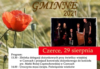 Zdjęcie główne dla: 'Zapraszamy na Dożynki Gminne - Czerce, 29 sierpnia 2021 r.' 