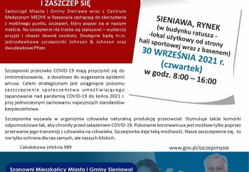 Zdjęcie główne dla: '#SzczepimySię w Sieniawie po raz czwarty z Centrum Medycznym Medyk z Rzeszowa' 