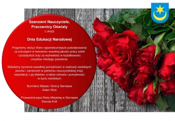 Zdjęcie główne dla: 'Życzenia z okazji Dnia Edukacji Narodowej' 