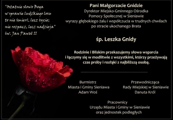 Zdjęcie główne dla: 'Kondolencje'