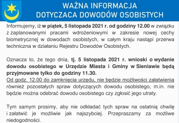 Zdjęcie główne dla: 'Od 8 listopada 2021 r. nowe dowody osobiste z drugą cechą biometryczną' 