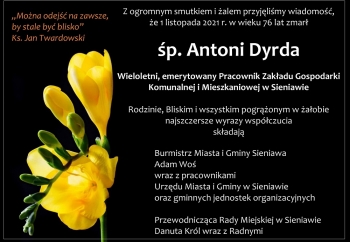 Zdjęcie główne dla: 'Kondolencje'