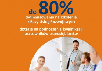 Zdjęcie główne dla: 'Dotacje na szkolenia pracowników przedsiębiorstw - nabór w ramach projektu PARR S.A. pt. „Fundusz Usług Rozwojowych”' 