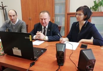 Zdjęcie główne dla: 'Wideokonferencja Stowarzyszenia „Metropolia Warszawa” z udziałem burmistrza Adama Wosia' 