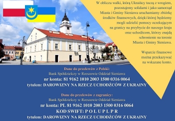 Zdjęcie główne dla: 'Darowizny na rzecz uchodźców z Ukrainy – uruchomiliśmy konto do wpłat' 