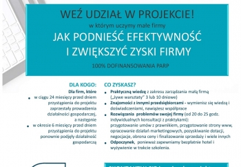 Zdjęcie główne dla: 'Projekt „Nowy Start” Polskiej Agencji Rozwoju Przedsiębiorczości (PARP) - zapraszamy do udziału' 