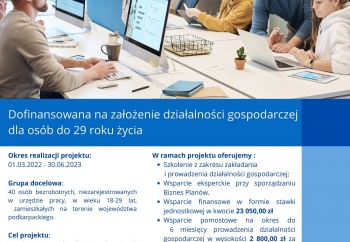 Zdjęcie główne dla: '„Postaw na swoją firmę” - zaproszenie do udziału w projekcie' 