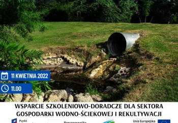 Zdjęcie główne dla: 'Webinarium „Wsparcie szkoleniowo-doradcze dla sektora gospodarki wodno-ściekowej i rekultywacji”' 