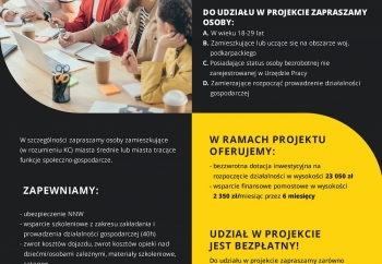 Zdjęcie główne dla: '„MŁODZI PRZEDSIĘBIORCY Z POWER-em” - 4 maja 2022 r. rusza rekrutacja do projektu' 