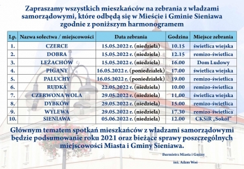 Zdjęcie główne dla: 'Od najbliższej niedzieli rozpoczynamy cykl spotkań z mieszkańcami. Nowy termin zebrania w Dybkowie' 