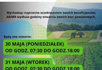 Zdjęcie główne dla: '31 maja mija podstawowy termin na ubieganie się o przyznanie płatności bezpośrednich i obszarowych z PROW 2022 oraz dopłaty do nawozów' 