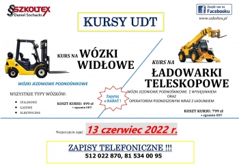 Zdjęcie główne dla: 'Ogłoszenie. Szkolenia z obsługi kombajnów zbożowych oraz kurs na ładowarki teleskopowe i wózki jezdniowe podnośnikowe' 