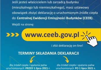 Zdjęcie główne dla: 'Zostały 2 dni na złożenie deklaracji o źródłach ogrzewania' 