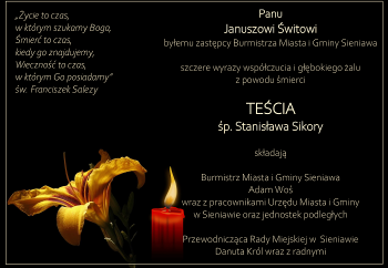 Zdjęcie główne dla: 'Kondolencje' 