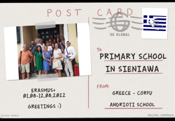 Zdjęcie główne dla: 'Szkolenia Erasmus+ w Grecji - Szkoła Podstawowa w Sieniawie nie zwalnia tempa' 