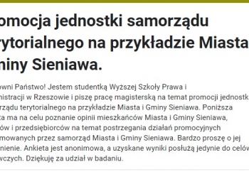 Zdjęcie główne dla: 'Ankieta