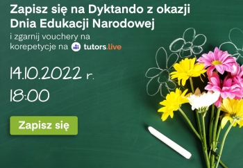 Zdjęcie główne dla: 'Dyktando z okazji Dnia Edukacji Narodowej - zapraszamy do udziału' 