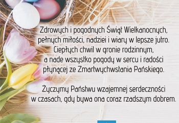 Zdjęcie główne dla: 'Wielkanoc 2023. Życzenia Burmistrza Miasta i Gminy Sieniawa oraz Przewodniczącej Rady Miejskiej w Sieniawie' 