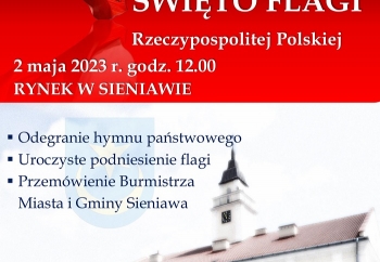 Zdjęcie główne dla: 'Święto Flagi w Sieniawie. Zapraszamy 2 maja na sieniawski rynek' 
