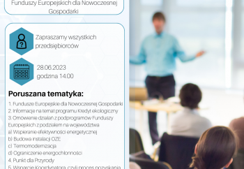 Zdjęcie główne dla: 'Zapraszamy przedsiębiorców na bezpłatny webinar' 