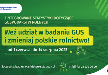 Zdjęcie główne dla: 'Zintegrowane statystyki dotyczące gospodarstw rolnych' 