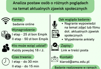 Zdjęcie główne dla: 'Ankieta. Zaproszenie do udziału w badaniu' 