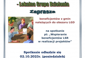 Zdjęcie główne dla: 'Wspieranie beneficjentów LSR w realizacji projektów - LGD 