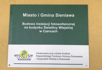 Zdjęcie główne dla: 'W Piganach i Czercach wybudowaliśmy instalację fotowoltaiczną' 