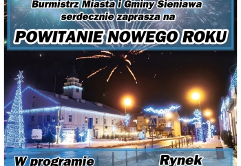 Zdjęcie główne dla: 'Powitanie Nowego Roku 2024 na sieniawskim Rynku' 