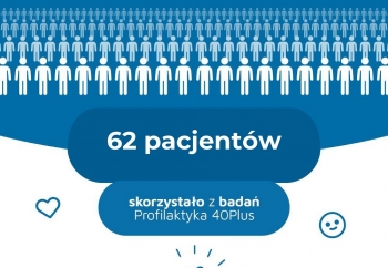 Zdjęcie główne dla: 'Zestawienie przebadanych pacjentów w ramach programu Profilaktyka 40Plus w Sieniawie' 