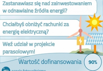 Zdjęcie główne dla: 'Informacja o możliwości uzyskania dofinansowania na zakup i montaż paneli fotowoltaicznych, pomp ciepła oraz magazynów energii' 