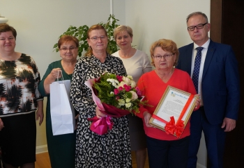 Zdjęcie główne dla: 'Burmistrz Miasta i Gminy Sieniawa spotkał się z przedstawicielkami KGW w Rudce' 