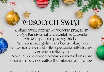 Zdjęcie główne dla: 'Życzenia z okazji Świąt Bożego Narodzenia' 