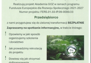 Zdjęcie główne dla: 'Bezpłatne szkolenia dla przedsiębiorców z tematyki gospodarki o obiegu zamkniętym'