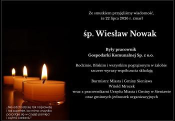 Zdjęcie główne dla: 'Kondolencje' 