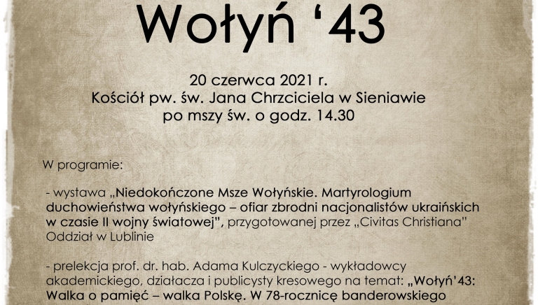 Zdjęcie główne newsa: Wołyń `43