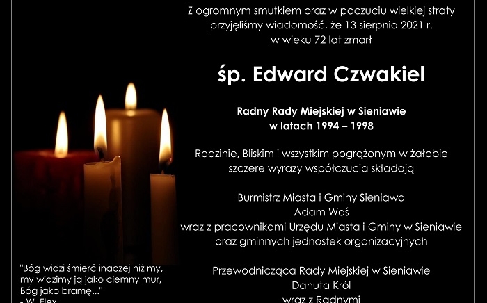 Zdjęcie główne newsa: Kondolencje