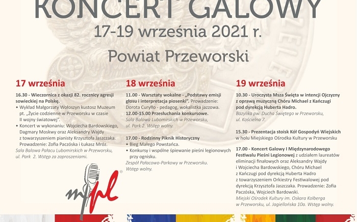 Zdjęcie główne newsa: I Międzynarodowy Festiwal Pieśni Legionowej - finał w Przeworsku