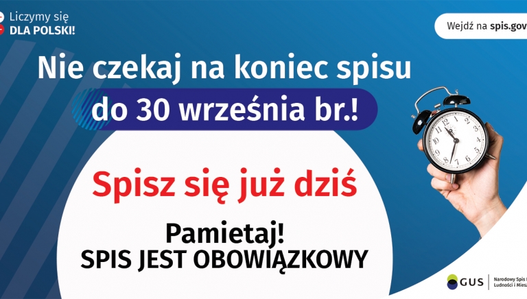 Zdjęcie główne newsa: Do końca spisu zostały tylko dwa tygodnie